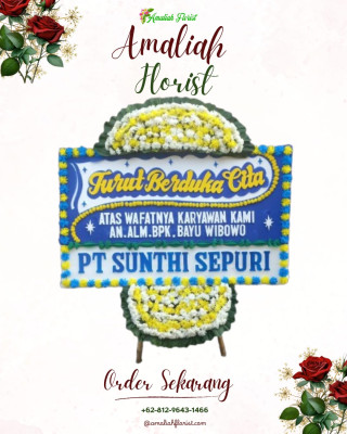 Papan Bunga Duka di Trimurti